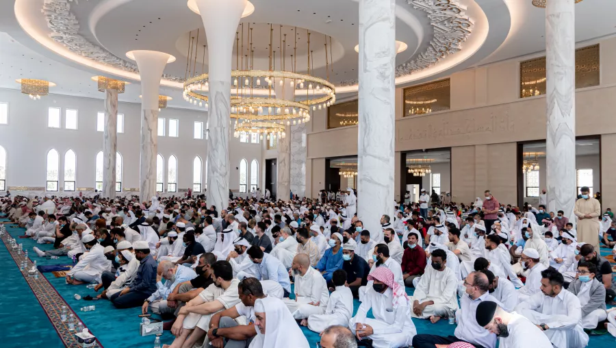 The opening of the first mosque in Lusail City